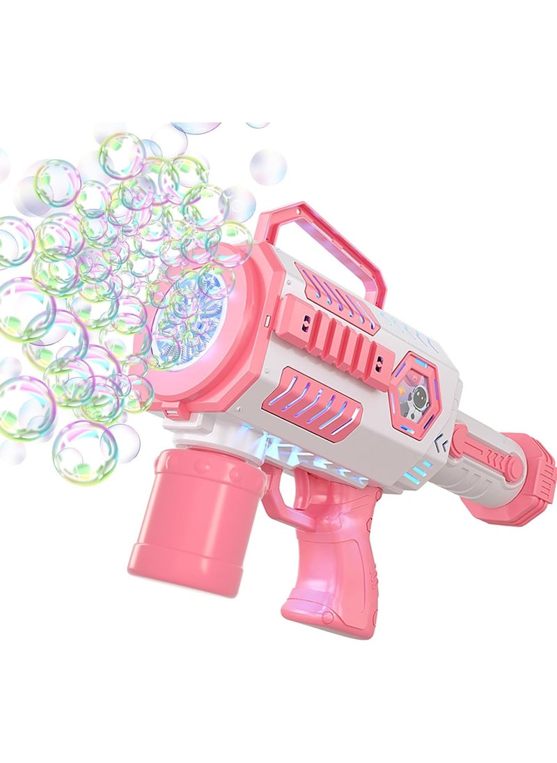 Bubble Gun Automatic Electric Bubble Machine Children Handheld Bubble Maker Summer Portable Outdoor Toy LED Light Party Weeding Children Toy Boy Girl Gift Birthday