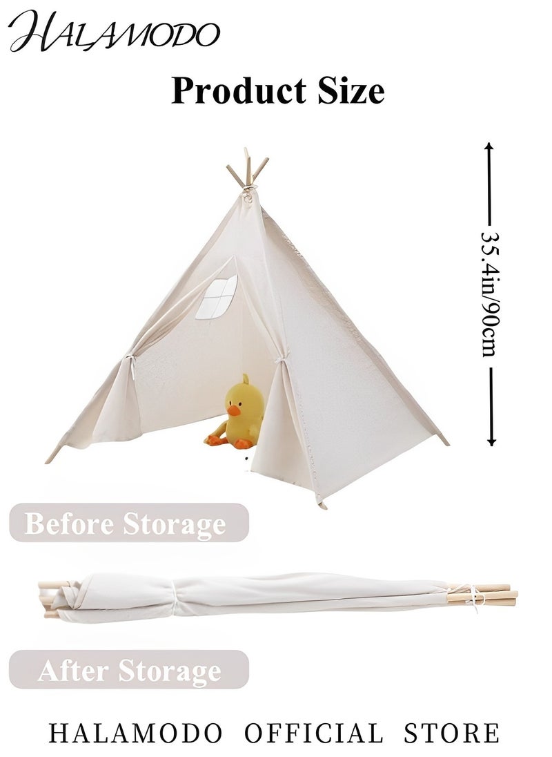 Teepee Tent for Kids Foldable Play Tent Washable Toys House Quality Teepee Tent Indoor Outdoor Play Tent for Toddlers & Girls & Boys