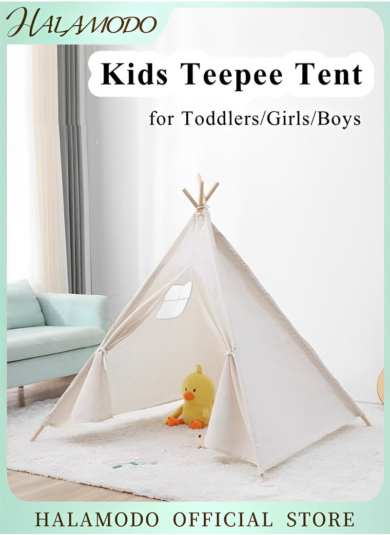 Teepee Tent for Kids Foldable Play Tent Washable Toys House Quality Teepee Tent Indoor Outdoor Play Tent for Toddlers & Girls & Boys