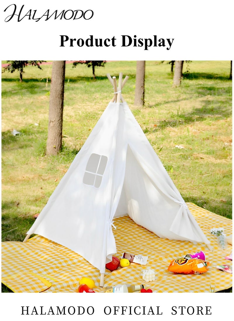 Teepee Tent for Kids Foldable Play Tent Washable Toys House Quality Teepee Tent Indoor Outdoor Play Tent for Toddlers & Girls & Boys