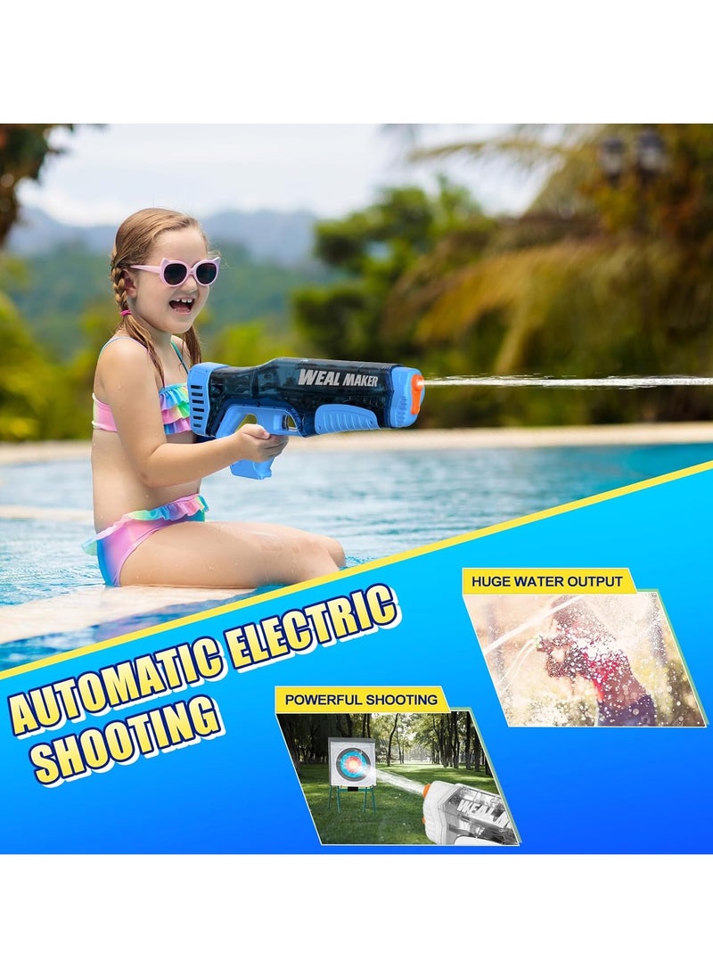 2 Pack Fast Automatic Suction Electric Water Guns, High Power Automatic Squirt Water Gun for Kids