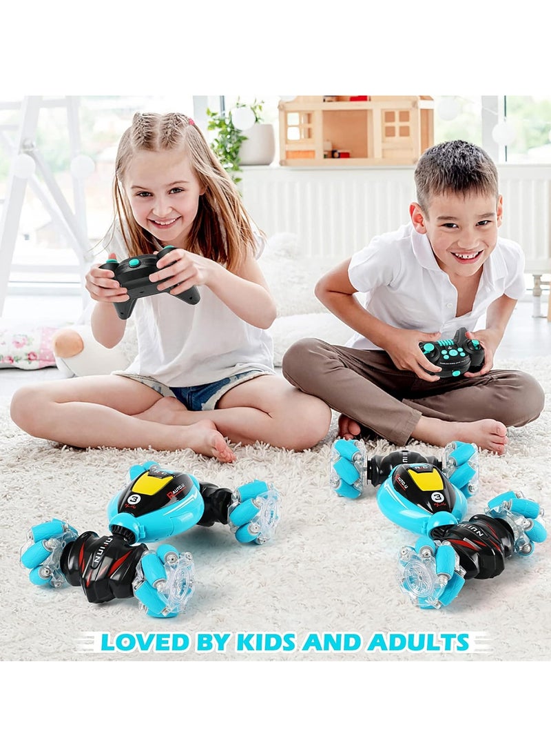 RC Cars Gesture Sensing Stunt Car - Best Gifts for Boys 6-12 Year Old 360° Rotating 4WD Remote Control Transform 2.4Ghz Hand Controlled Car Birthday Presents for Kids