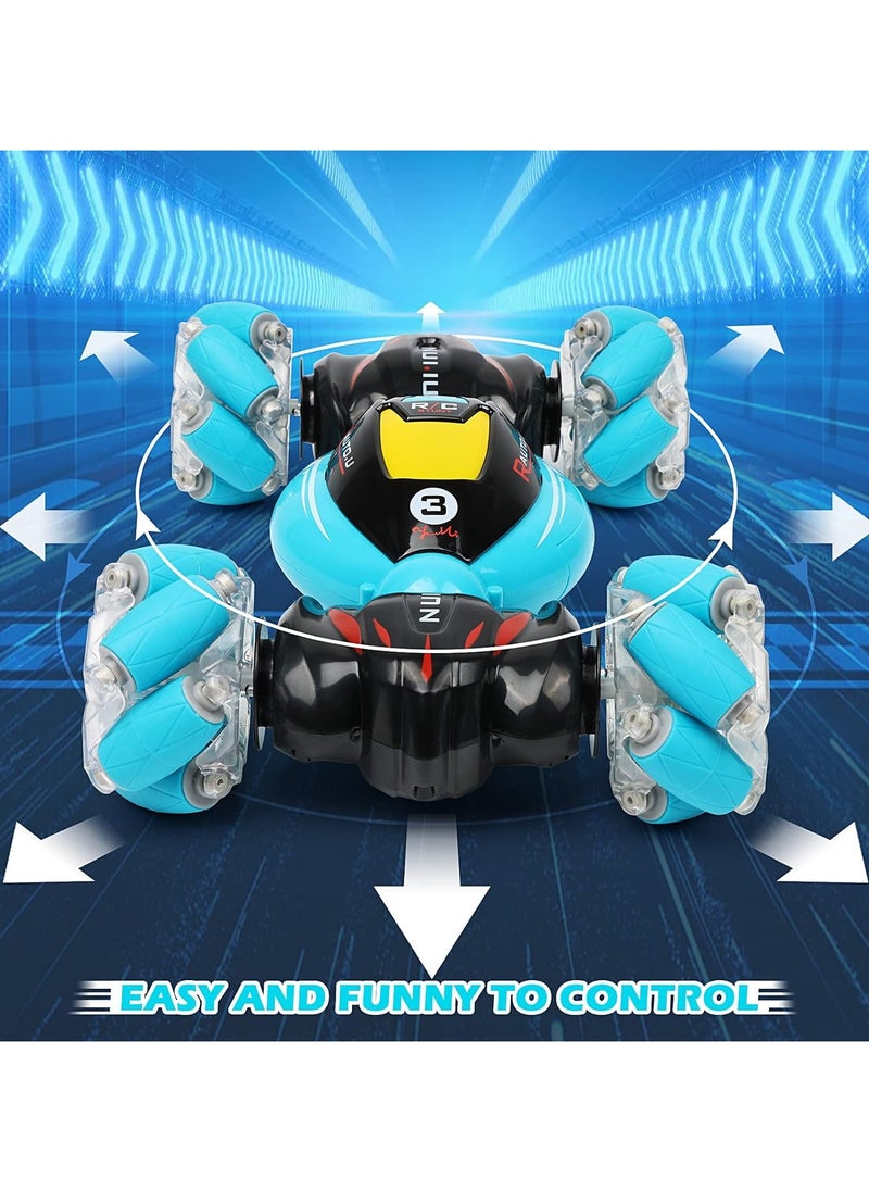 RC Cars Gesture Sensing Stunt Car - Best Gifts for Boys 6-12 Year Old 360° Rotating 4WD Remote Control Transform 2.4Ghz Hand Controlled Car Birthday Presents for Kids