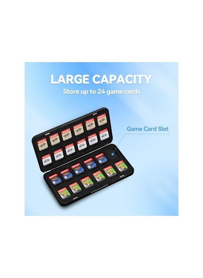 24-Slot Switch Game Case for Nintendo Switch Games - Portable Game Card Holder with 24 Slots for Switch Game Cards,for Lite/OLED/NS Games. Sheikah Slate