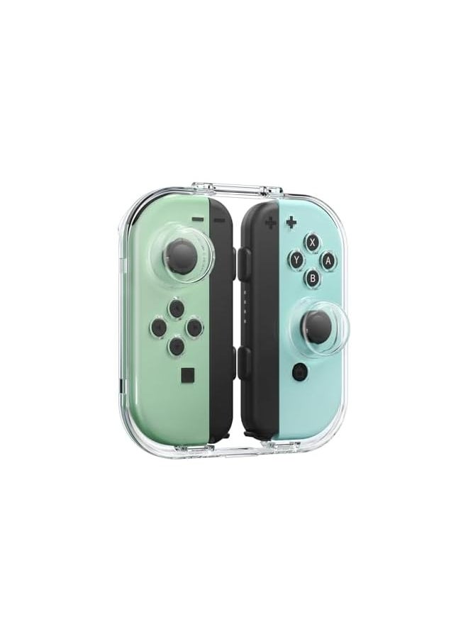 Case for Nintendo Switch & Switch OLED Joy Con, Portable Dust-Proof Protective Box Compatible with Nintendo Switch/OLED Joy-Con, Joy-con Travel Case with Magnetic Closure