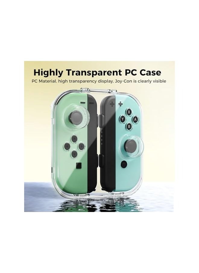 Case for Nintendo Switch & Switch OLED Joy Con, Portable Dust-Proof Protective Box Compatible with Nintendo Switch/OLED Joy-Con, Joy-con Travel Case with Magnetic Closure