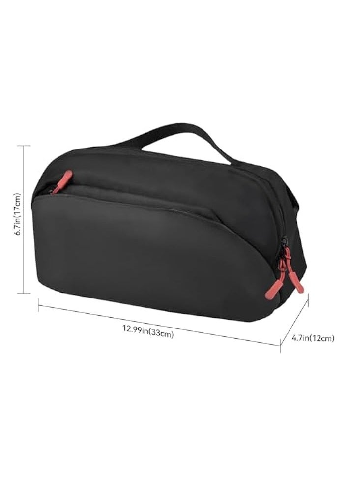 Carrying Case  Portal/Legion Go/Steam Deck/ASUS ROG Ally/Switch OLED Handheld & Accessories - Multi-Pocket Storage Bag for Console, AC Adapter, Dock Station