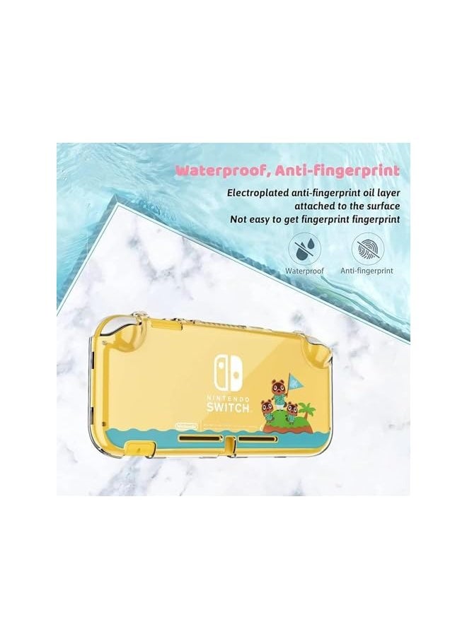 Case Compatible with Switch Lite -Clear Hard PC Case, Shock and Scratch Resistant, Compatible Case Accessories for Switch Lite and Joycon Controller (Cute Bear)