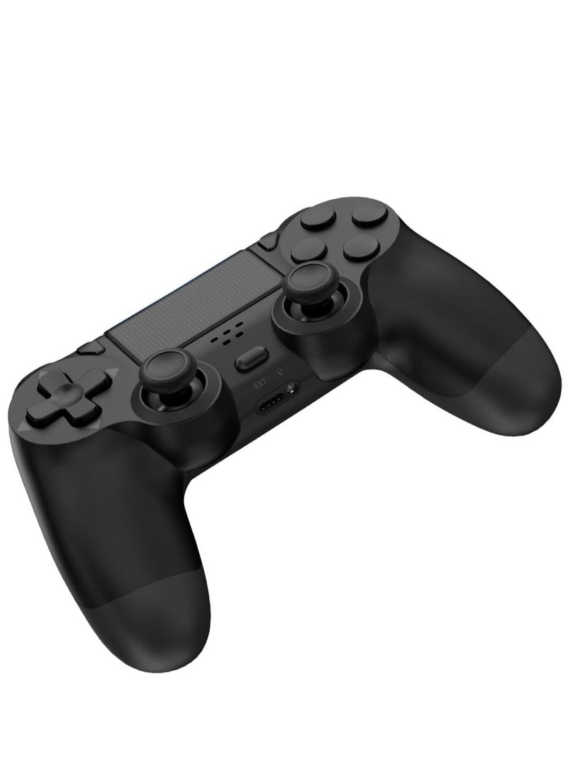 PS4 Controller Wireless, with Vibration Feedback, Motion Sensing, Touchpad, Light Bar, Share, Speaker, 3.5mm Headphone Jack (Black)