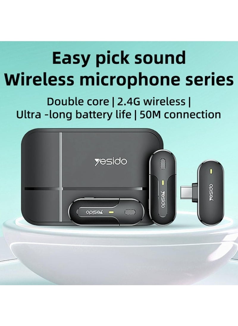 2 in 1 Type-C Wireless Microphone with Charging Box