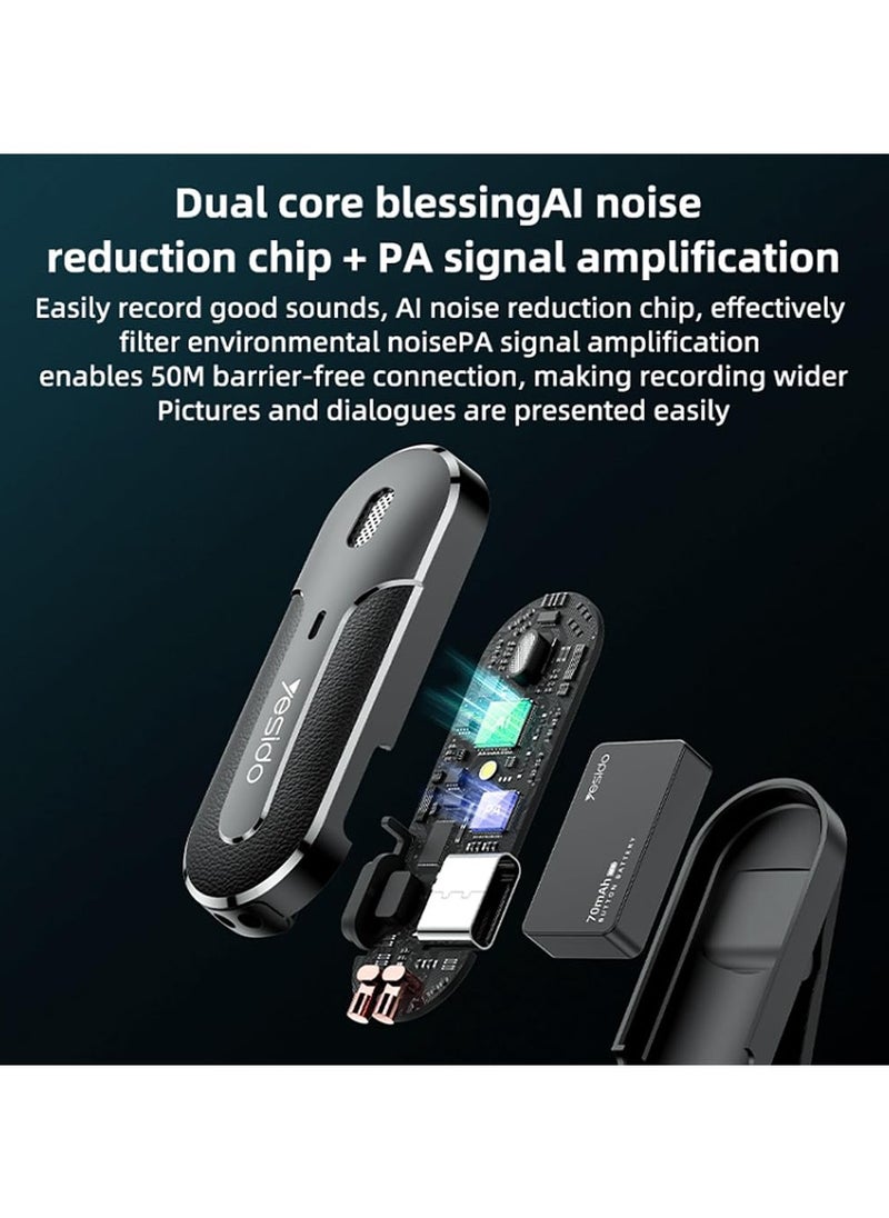 2 in 1 Type-C Wireless Microphone with Charging Box