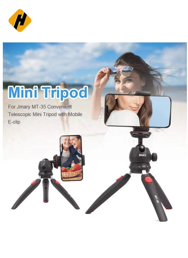 Jmary MT-35 - Table Top Mini Portable Fold-able Extendable Tripod Stand for Mobile Phones and DSLR & Digital Cameras