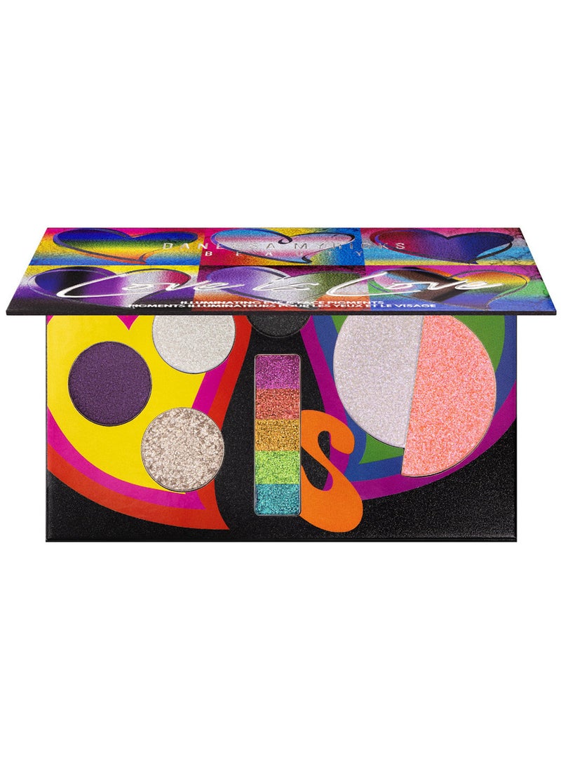 DANESSA MYRICKS BEAUTY Love is Love Palette 3 x 1.2 g, 1 x 0.8 g, 1 x 1.8 g, 2 x 2g