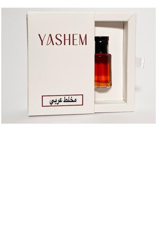 Arabic Mukhallat Fragrance 12ml – Unisex Blend of Oud Oil, Cashmere Wood, Amber & Rose