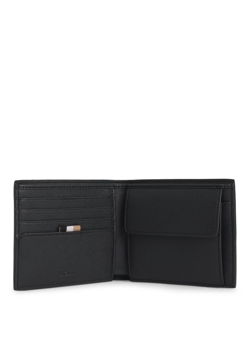 Bifold wallet with signature details