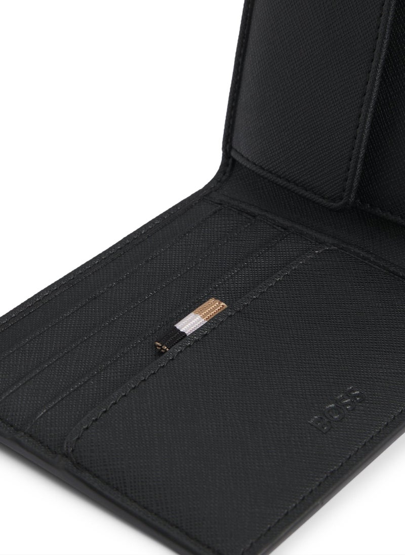 Bifold wallet with signature details