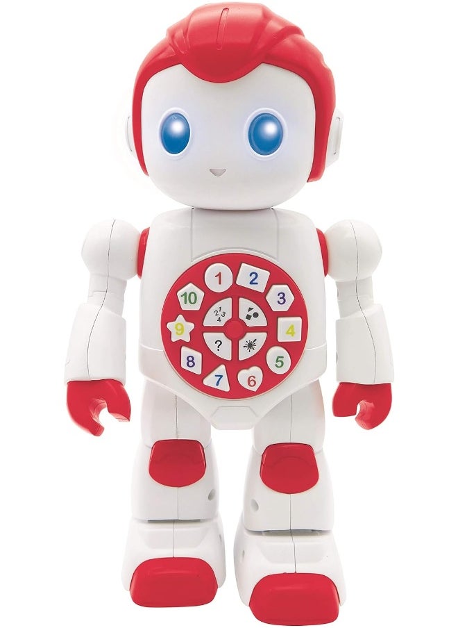 Lexibook Powerman Baby Smart Interactive Toy Learning Robot for Kids Dancing Plays Music Quiz Numbers Shapes Colors Boy Girl Junior Red/White