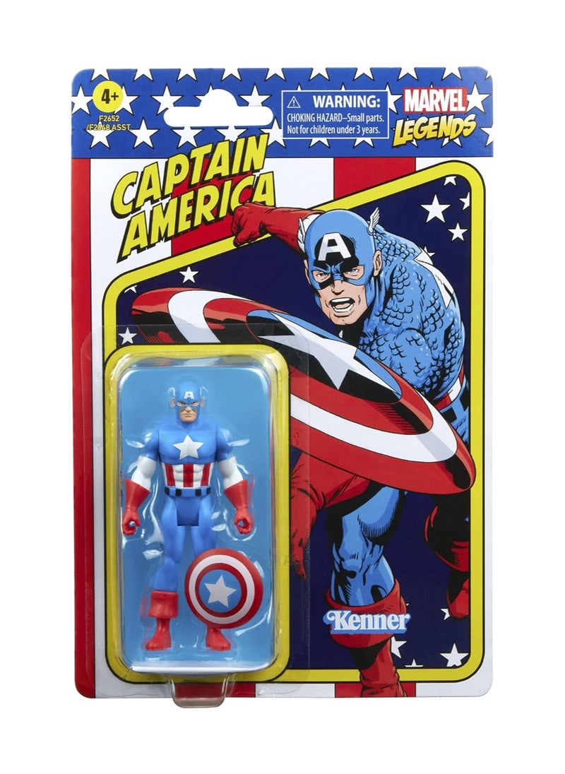 Hasbro Legends Series 3.75-inch Retro 375 Collection Captain America Action Figure