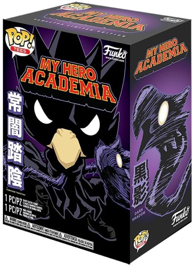 Funko Pop! & Tee: Animation: My Hero Academia: Tokoyami (Medium)