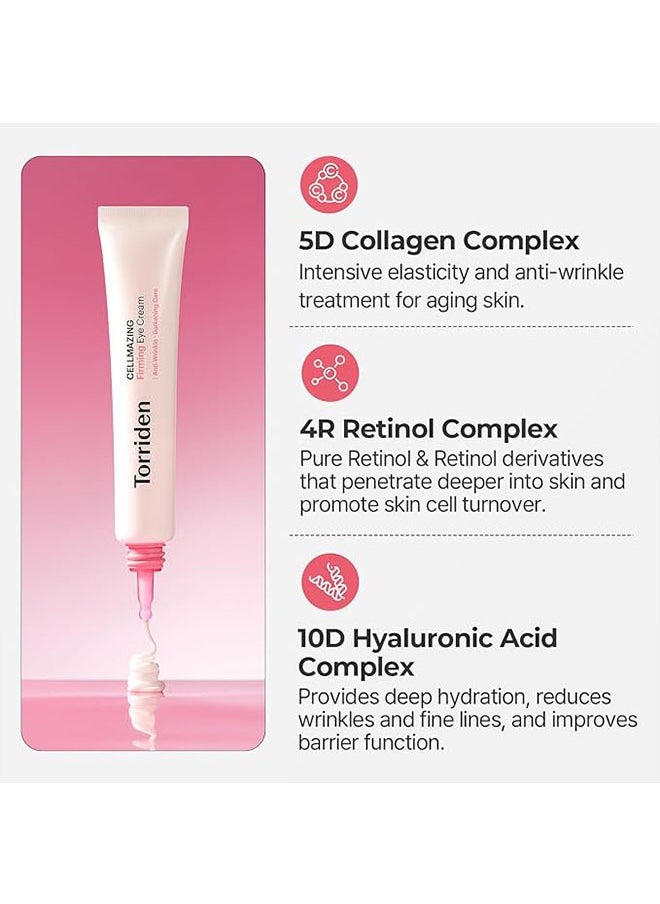 Cellmazing Firming Eye Cream 30ml, Anti Wrinkle, Darkening and Dark Circles Care, Collagen Firming Eye Cream