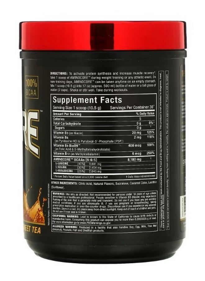 AMINOCORE BCAA Sweet Tea 0.69 lbs 315 g