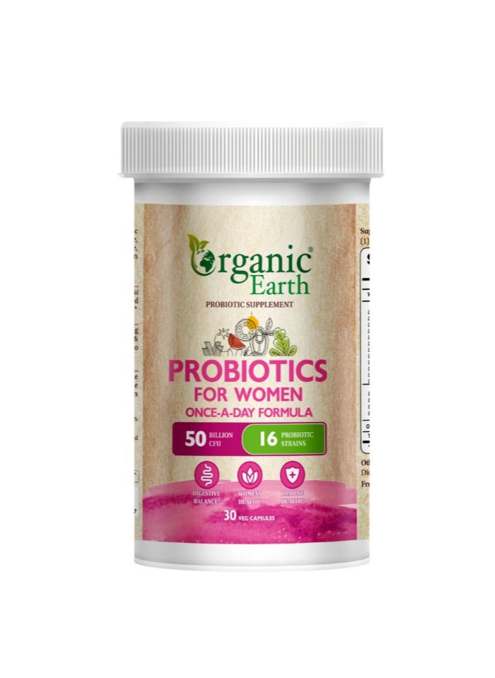 Organic Earth Probiotics For Women Cap 30s