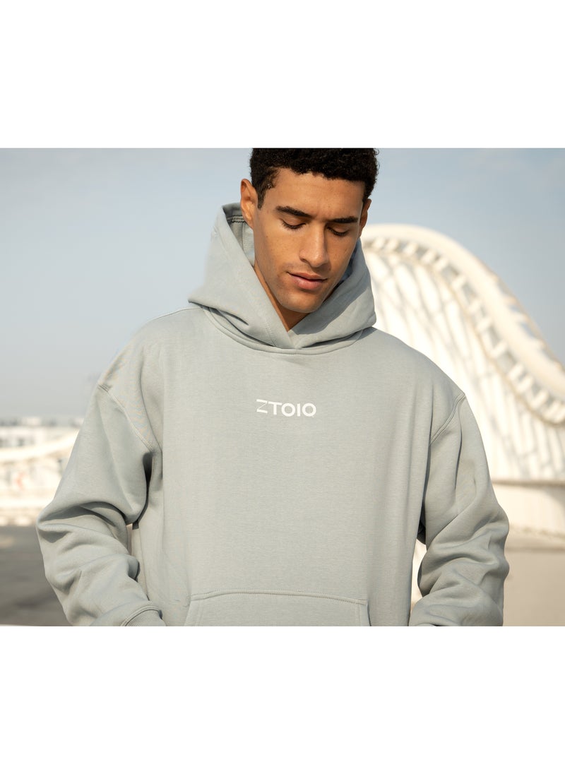 ZTOIQ Oversized Drop Fit Hoodie for Unisex – 100% Cotton Relaxed Fit Fleece Knit, Stylish & Comfortable