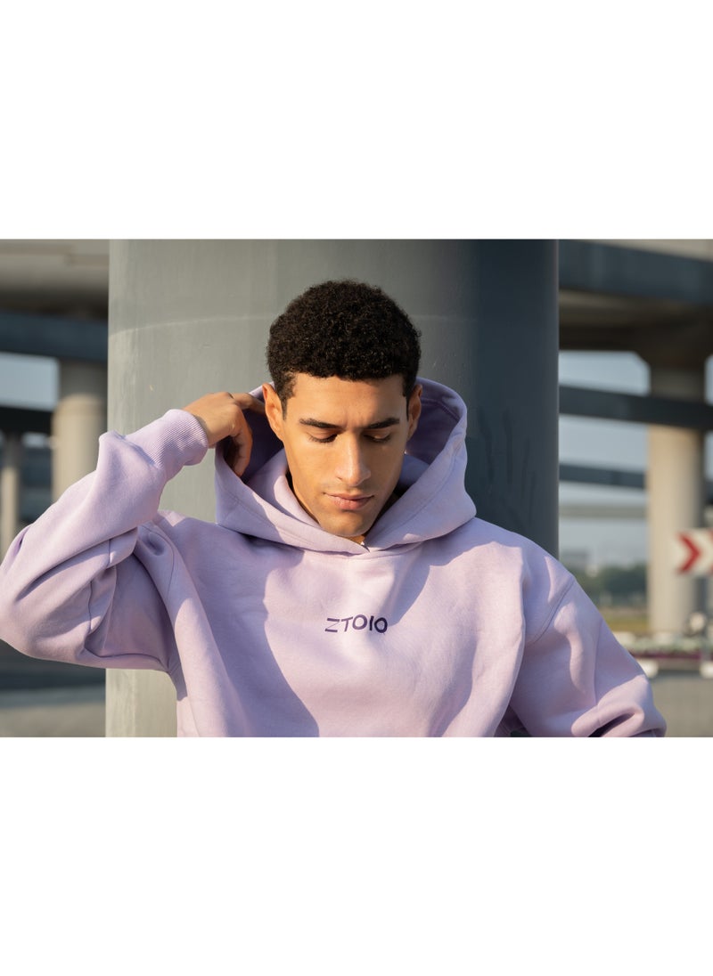 ZTOIQ Oversized Drop Fit Hoodie for Unisex – 100% Cotton Relaxed Fit Fleece Knit, Stylish & Comfortable