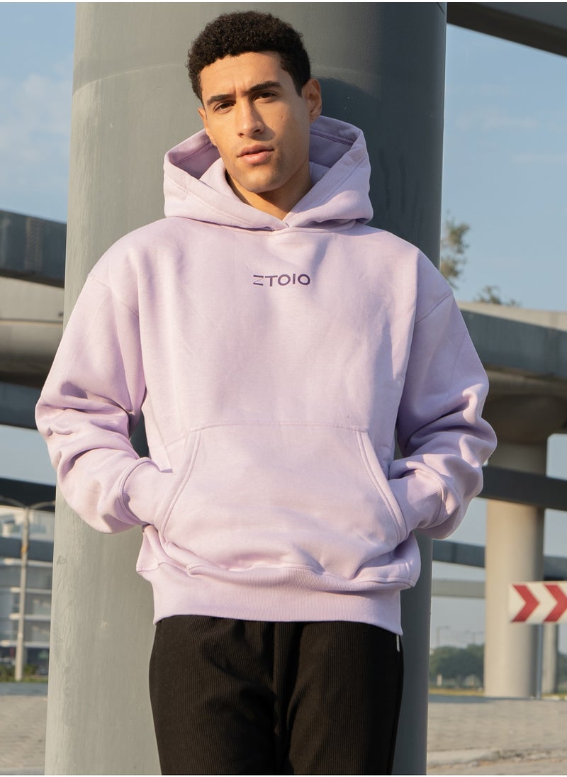 ZTOIQ Oversized Drop Fit Hoodie for Unisex – 100% Cotton Relaxed Fit Fleece Knit, Stylish & Comfortable