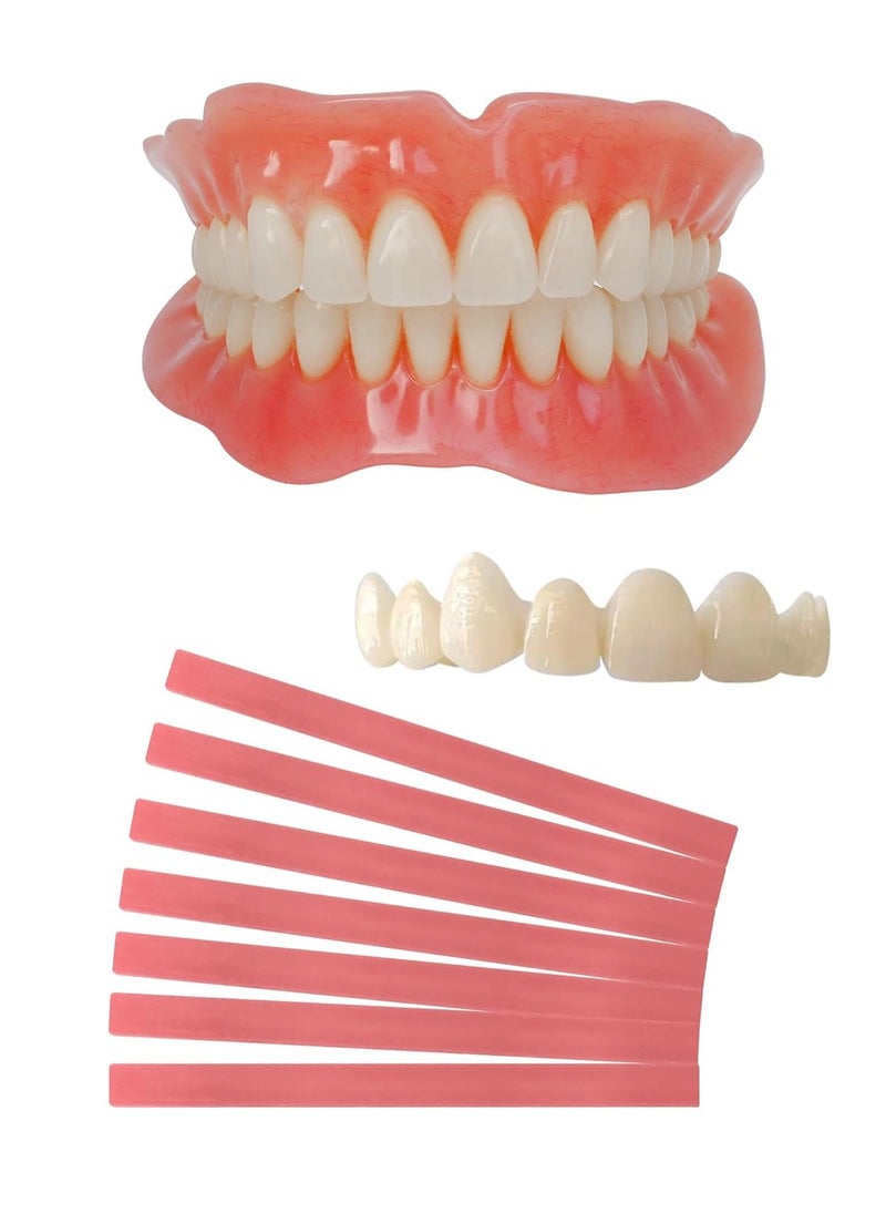 Denture Do it Yourself Full Set of Top and Bottom Fake Teeth, for Improve Smile, DIY Kit Easy and Convenient, Fake Teeth Repair Missing Teeth, Protect Your Teeth-20