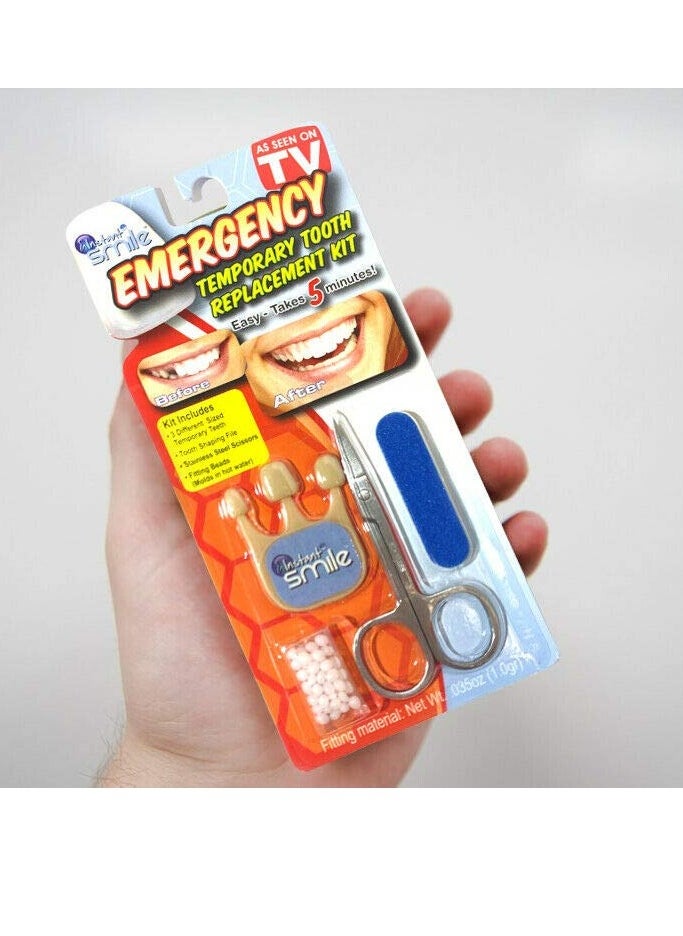 Instant Smile Emergency Temporary Tooth Replacement Kit -Dark