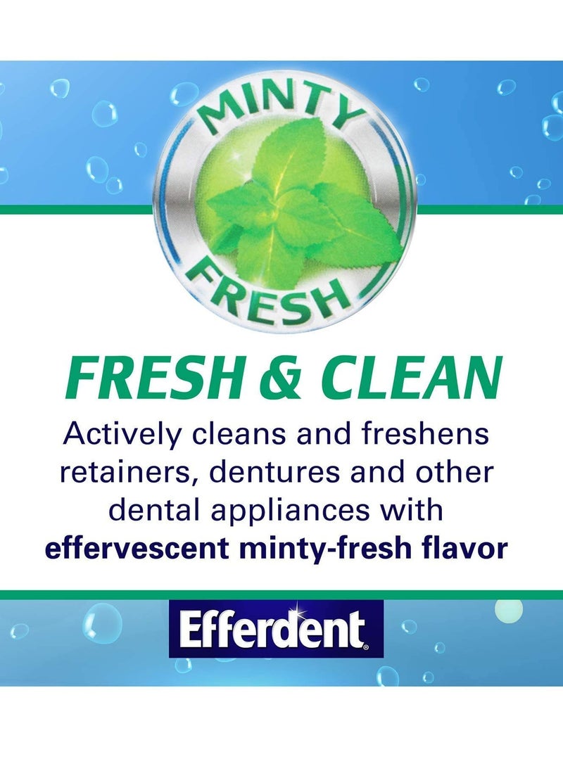 Efferdent Plus Mint Denture Cleanser Tablets 90 ea by Efferdent