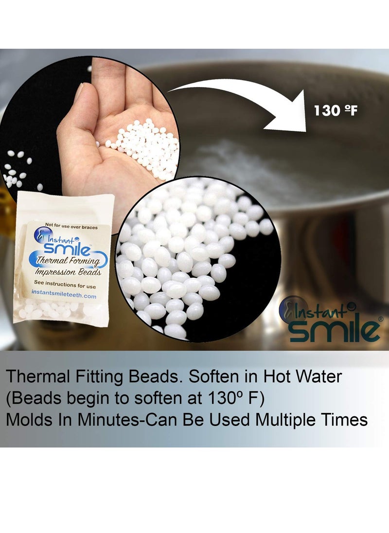 8 Packages of Instant Smile Billy Bob Replacement Thermal Adhesive Fitting Beads for Fake Teeth