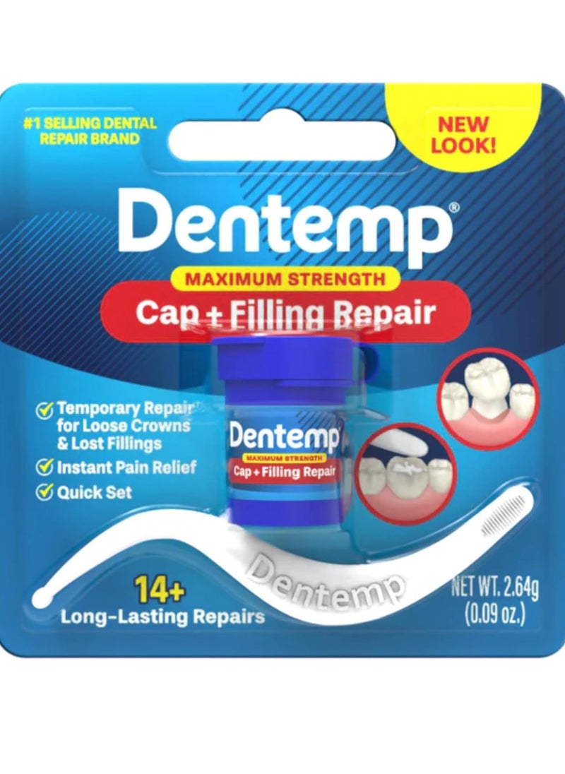 Dentemp Maximum Strength Lost Fillings and Loose Caps Repair, Pack of 6