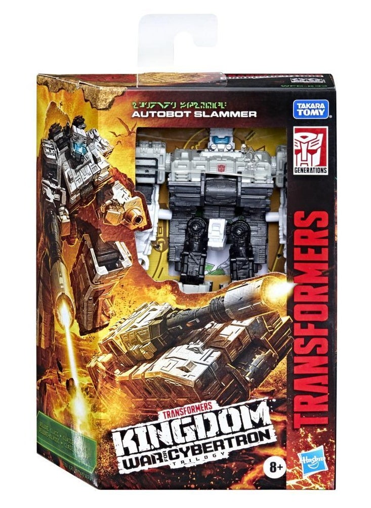 Transformers Toys Generations War for Cybertron: Kingdom Deluxe Autobot Slammer Action Figure