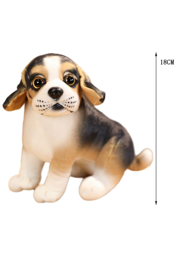 18 CM Cute Simulation Dog Plush Toy Soft Stuffed Animal Sitting Doll For Girls And Boys All Ages Gift（Style 5）