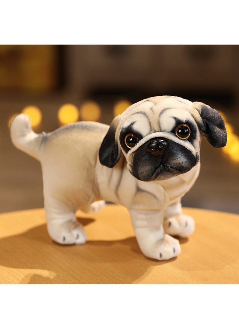 18 CM Cute Simulation Dog Plush Toy Soft Stuffed Animal Standing Doll For Girls And Boys All Ages Gift（Style 2）