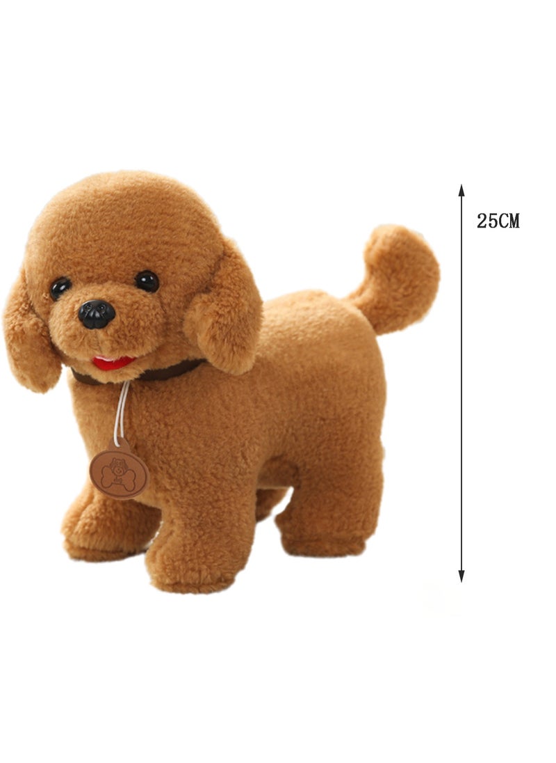 25 CM Cute Simulation Dog Plush Toy Soft Stuffed Animal Doll For Girls And Boys All Ages Gift（Style 4）