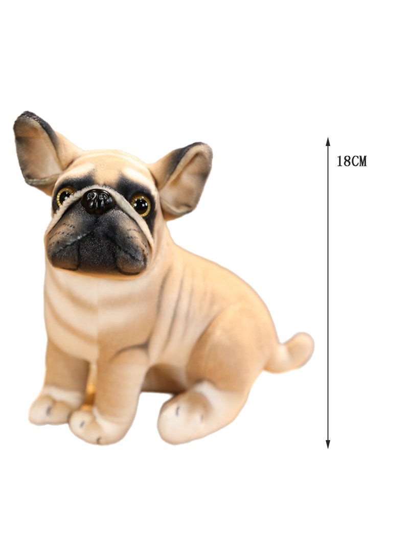 18 CM Cute Simulation Dog Plush Toy Soft Stuffed Animal Sitting Doll For Girls And Boys All Ages Gift（Style 6）