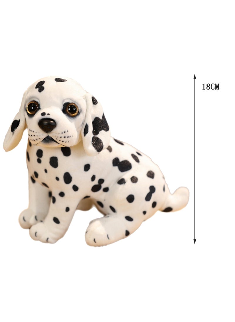 18 CM Cute Simulation Dog Plush Toy Soft Stuffed Animal Sitting Doll For Girls And Boys All Ages Gift（Style 4）