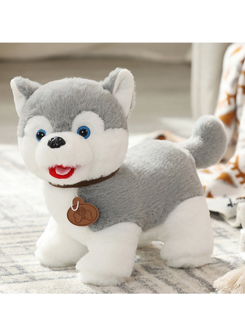 25 CM Cute Simulation Dog Plush Toy Soft Stuffed Animal Doll For Girls And Boys All Ages Gift（Style 1）