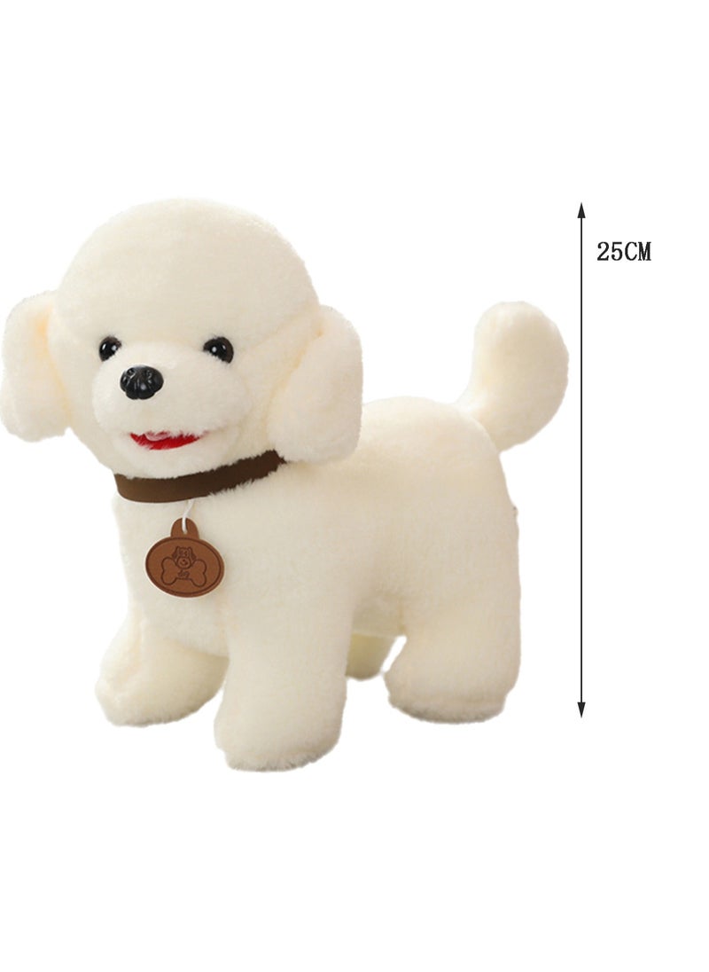 25 CM Cute Simulation Dog Plush Toy Soft Stuffed Animal Doll For Girls And Boys All Ages Gift（Style 3）