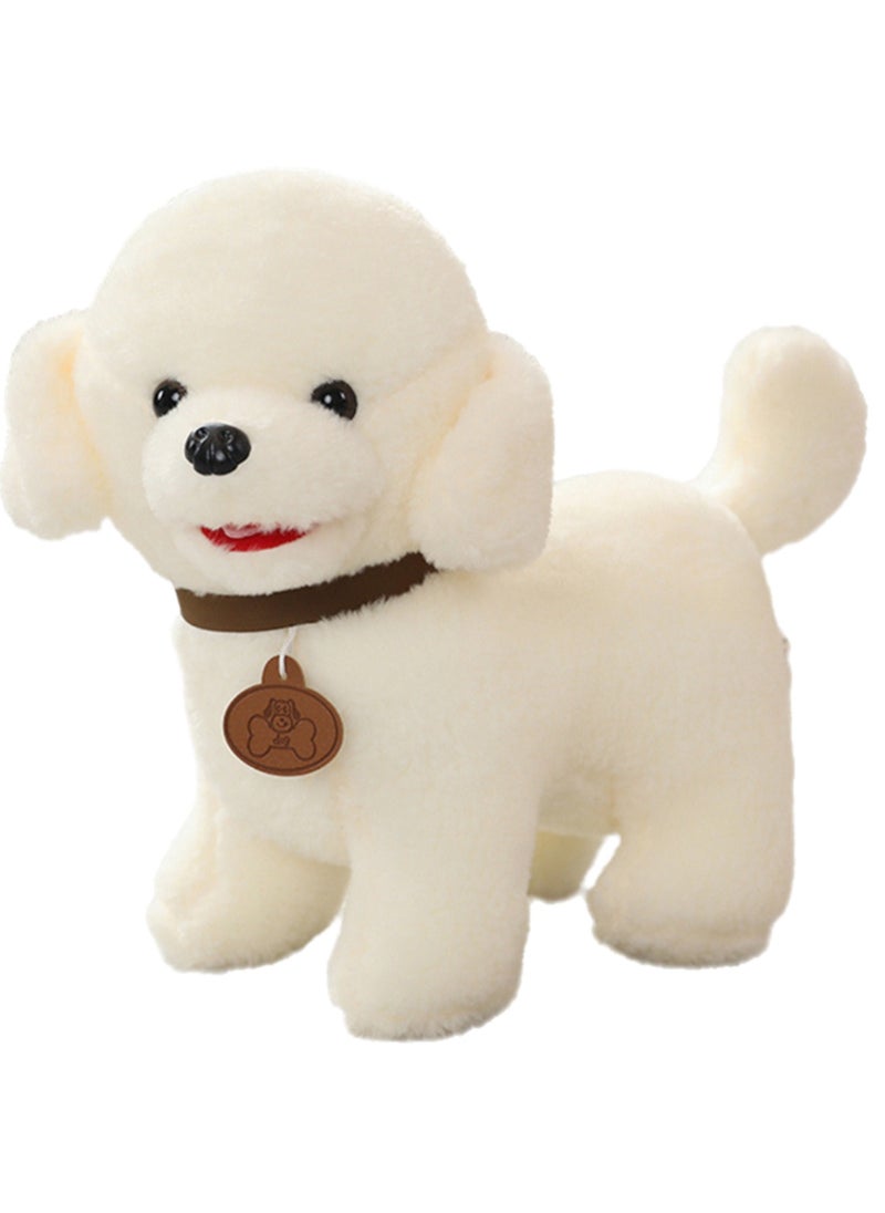 25 CM Cute Simulation Dog Plush Toy Soft Stuffed Animal Doll For Girls And Boys All Ages Gift（Style 3）