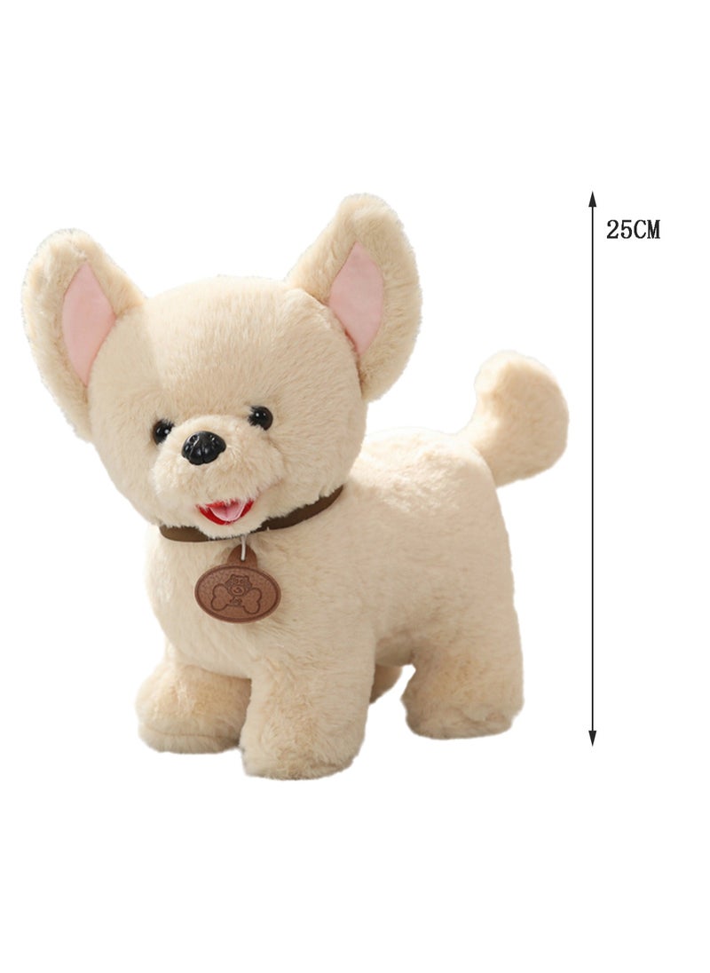 25 CM Cute Simulation Dog Plush Toy Soft Stuffed Animal Doll For Girls And Boys All Ages Gift（Style 5）