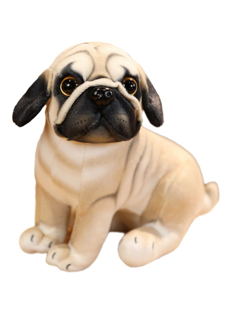 18 CM Cute Simulation Dog Plush Toy Soft Stuffed Animal Sitting Doll For Girls And Boys All Ages Gift（Style 2）