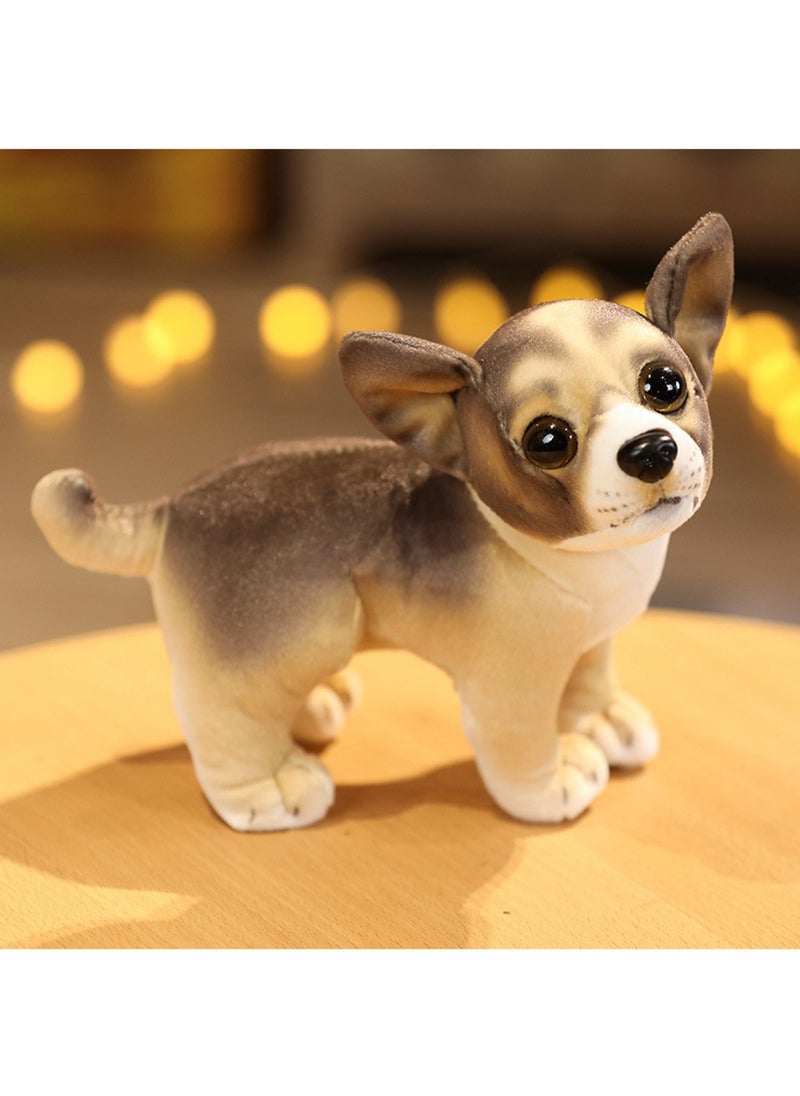 18 CM Cute Simulation Dog Plush Toy Soft Stuffed Animal Doll For Girls And Boys All Ages Gift（Style 1）