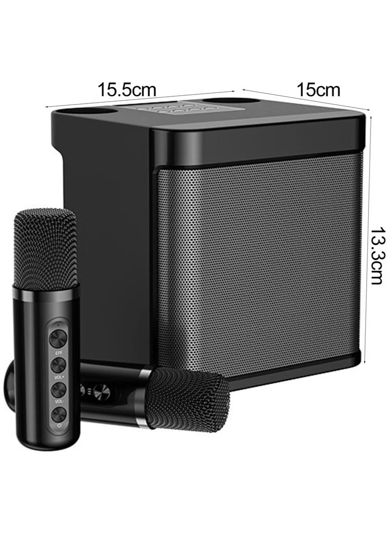 1 Set Bluetooth Speaker with Microphone 5.0 USB Charging Wireless Speakers with Bluetooth Surround Sound Portable Speaker for Smart TV Microphone with Speaker for Singing