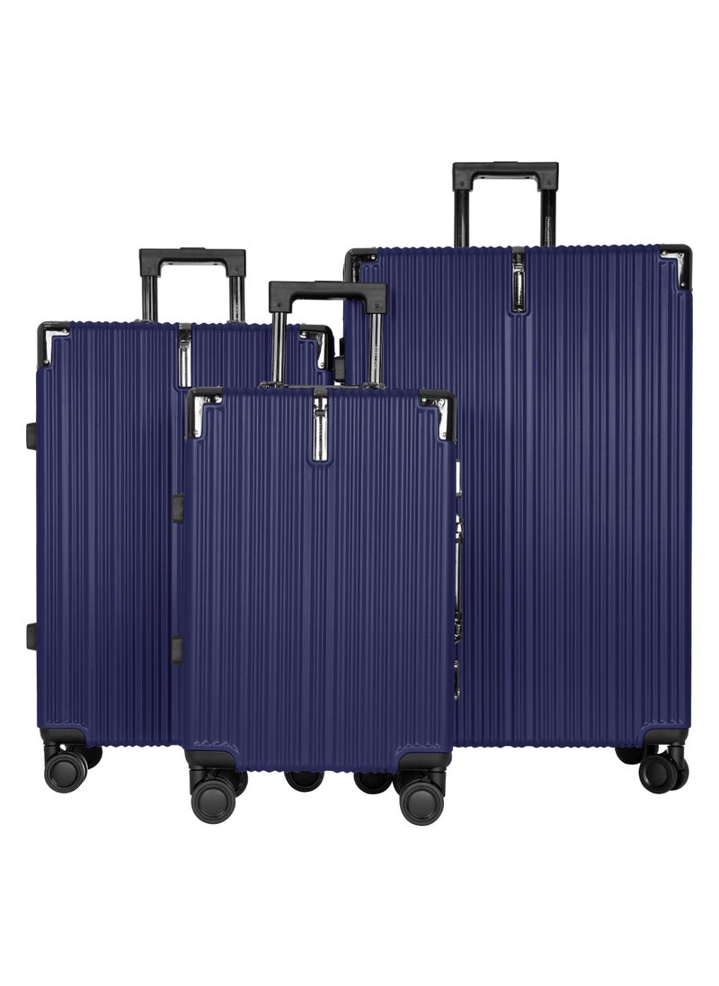 ELITE Premium ABS+PC Luggage 3 Set -Blue