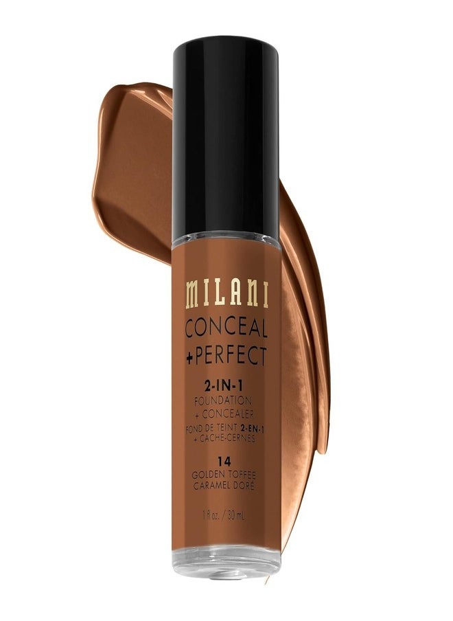 Milani Cosmetics Conceal + Perfect 2-In-1 Foundation + Concealer 14 Golden 30ml