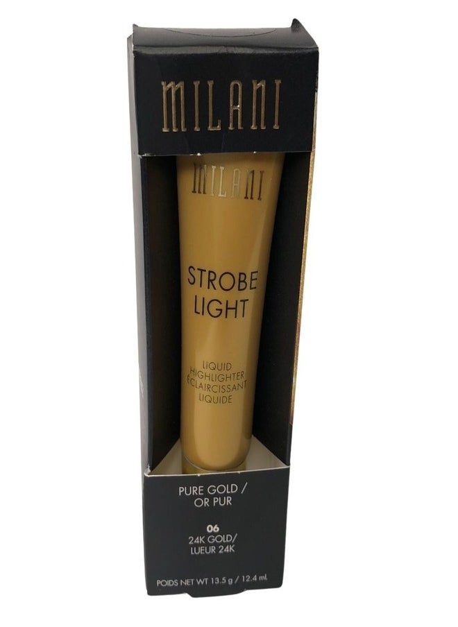 Milani Strobe Light Liquid Highlighter 24K Glow - 0.42 Fl. Oz. , Contouring & Highlighting # 6